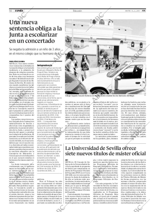 ABC SEVILLA 13-02-2007 página 50