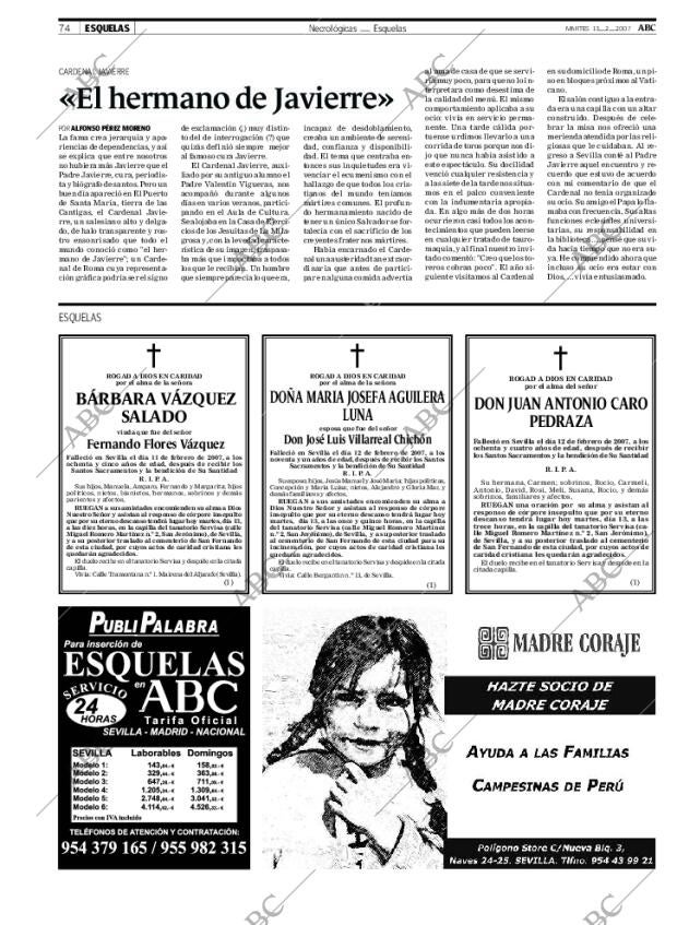 ABC SEVILLA 13-02-2007 página 74