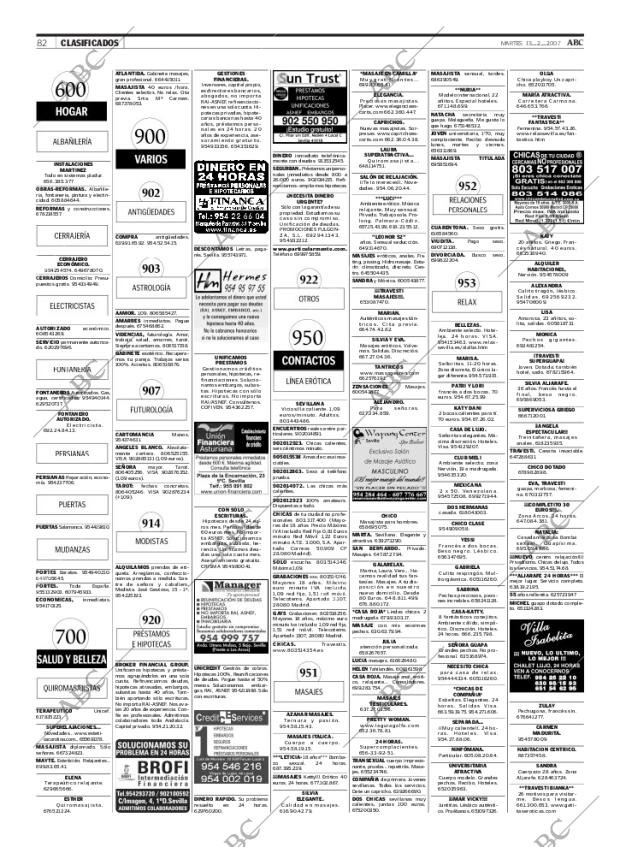 ABC SEVILLA 13-02-2007 página 82