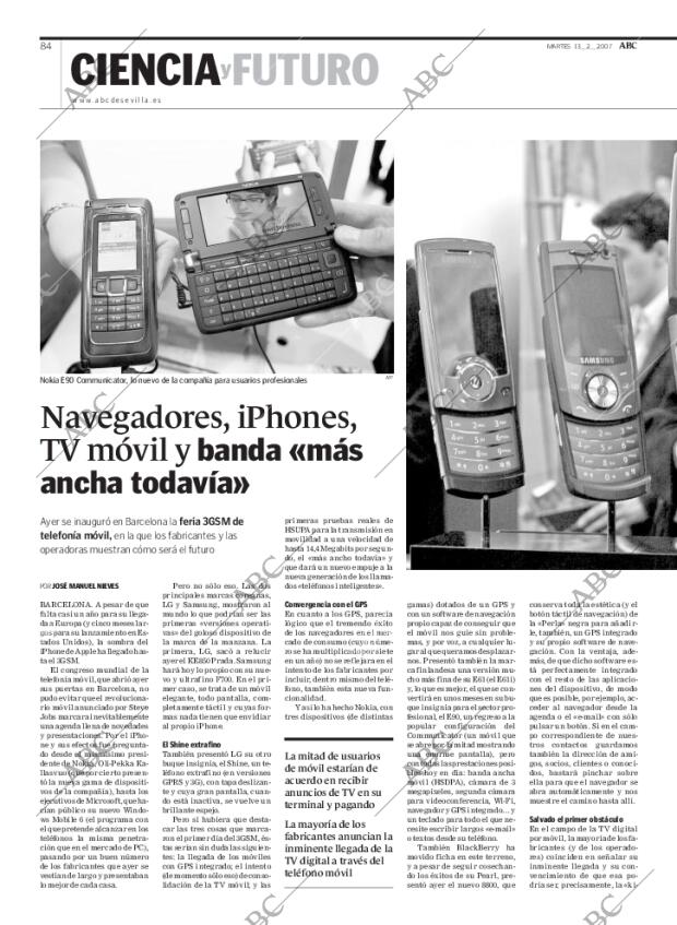 ABC SEVILLA 13-02-2007 página 84
