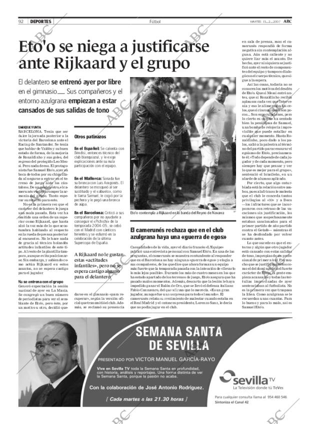 ABC SEVILLA 13-02-2007 página 92