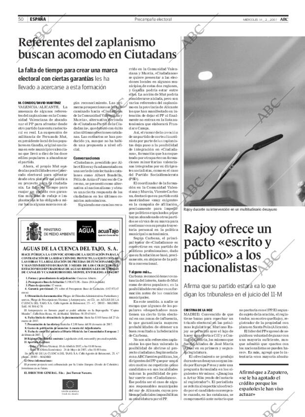 ABC SEVILLA 14-02-2007 página 50