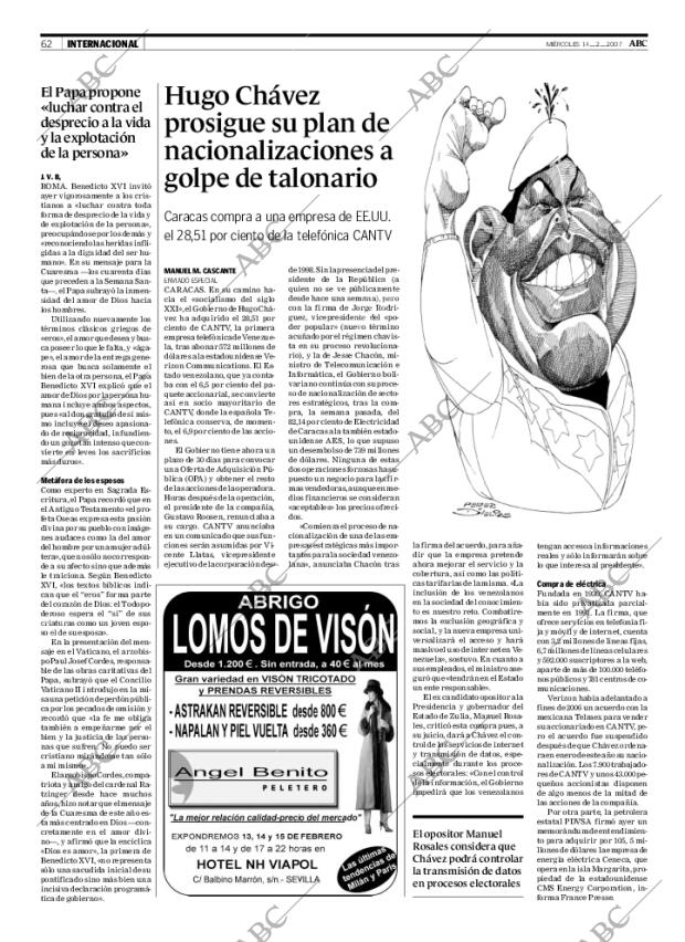 ABC SEVILLA 14-02-2007 página 62