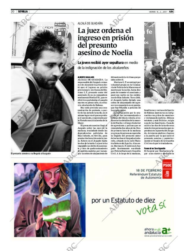 ABC SEVILLA 16-02-2007 página 20