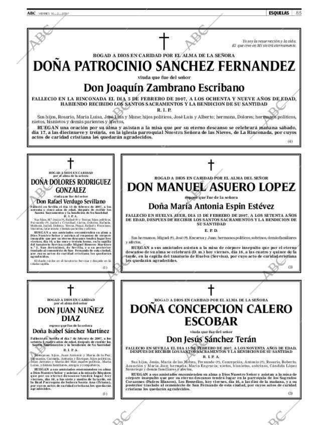 ABC SEVILLA 16-02-2007 página 85