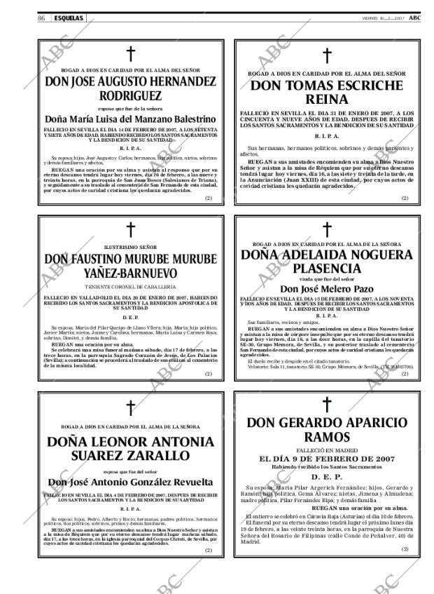 ABC SEVILLA 16-02-2007 página 86
