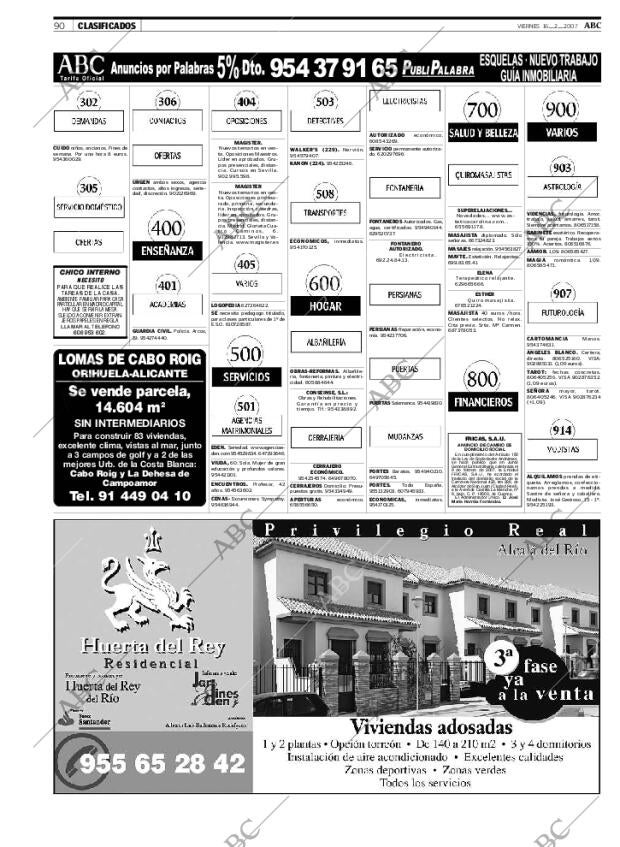 ABC SEVILLA 16-02-2007 página 90