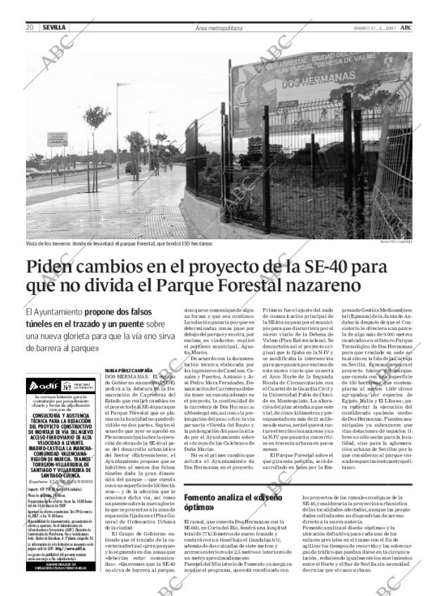 ABC SEVILLA 17-02-2007 página 20