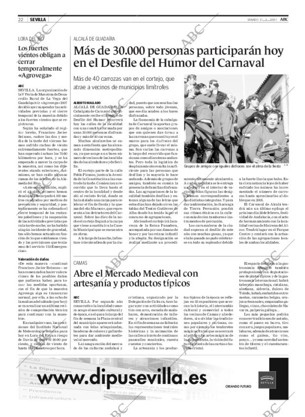 ABC SEVILLA 17-02-2007 página 22