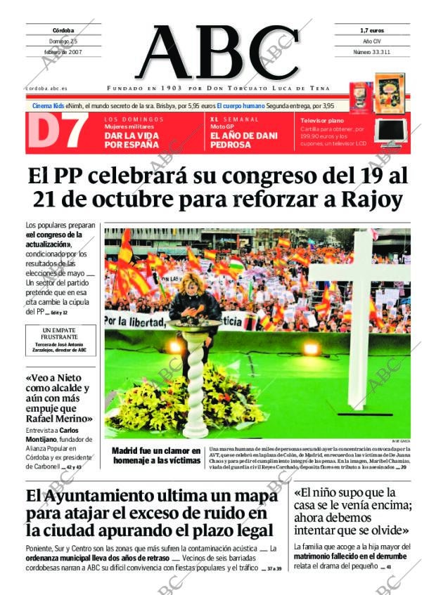 ABC CORDOBA 25-02-2007 página 1