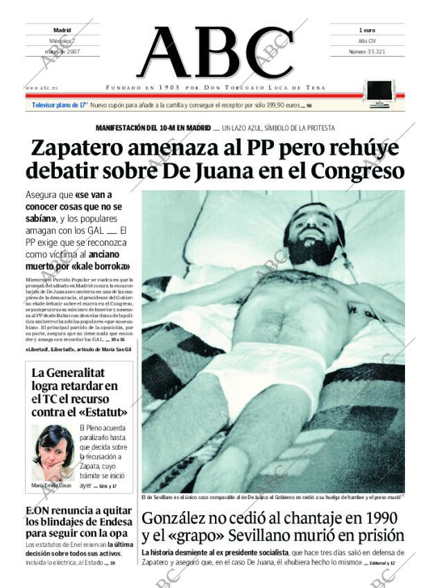 ABC MADRID 07-03-2007 página 1