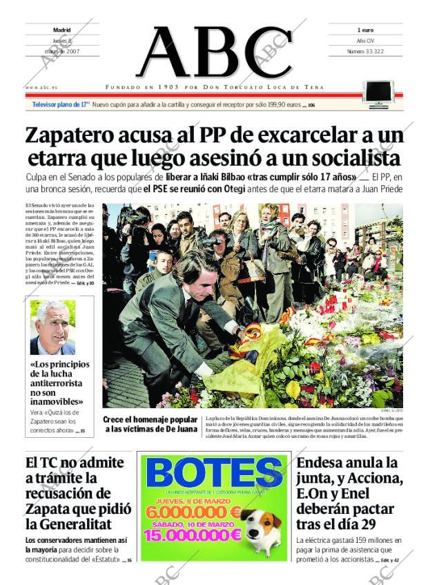 ABC MADRID 08-03-2007 página 1