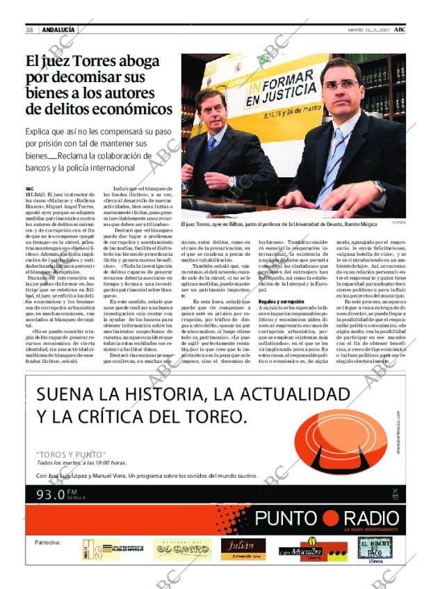 ABC SEVILLA 13-03-2007 página 38