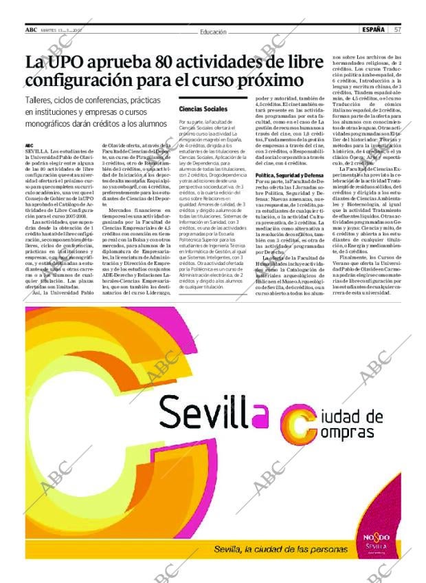 ABC SEVILLA 13-03-2007 página 57