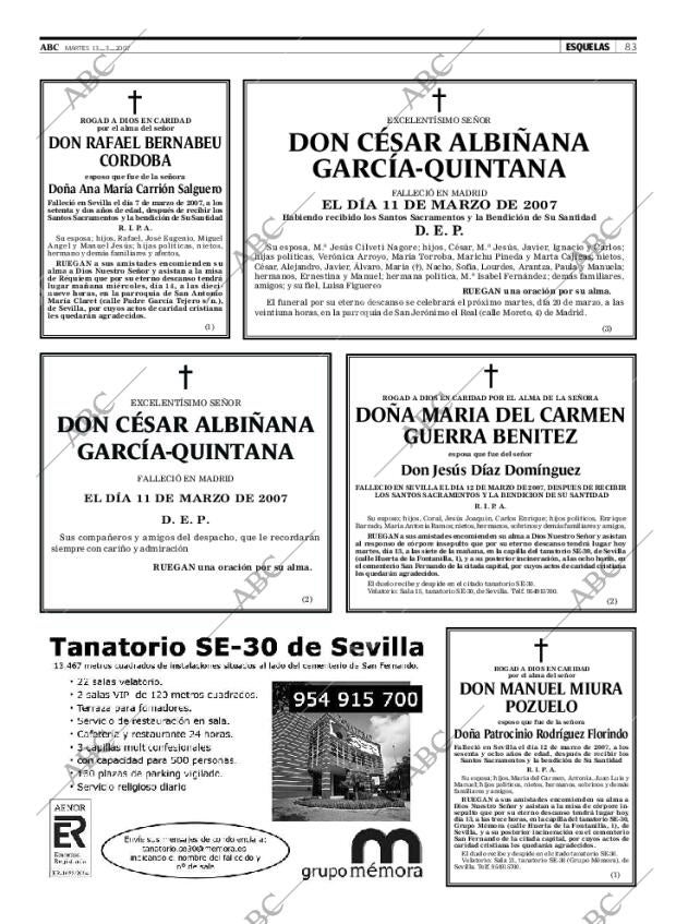 ABC SEVILLA 13-03-2007 página 83
