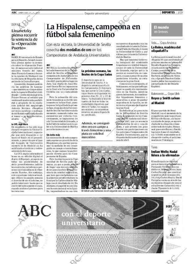 ABC SEVILLA 14-03-2007 página 109