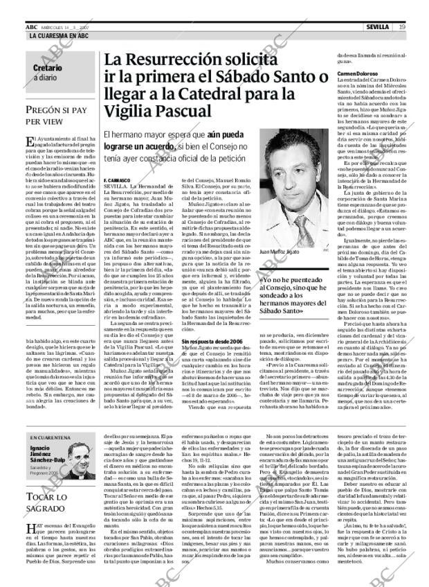 ABC SEVILLA 14-03-2007 página 19