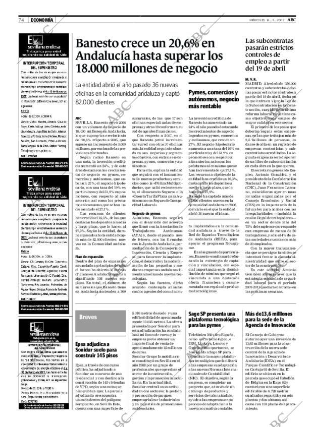 ABC SEVILLA 14-03-2007 página 74