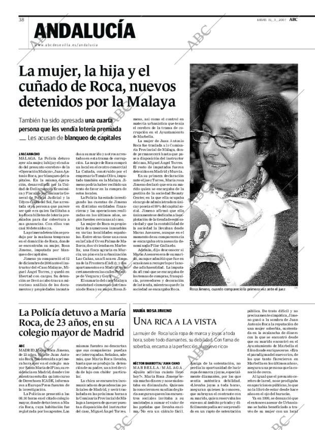 ABC SEVILLA 15-03-2007 página 38