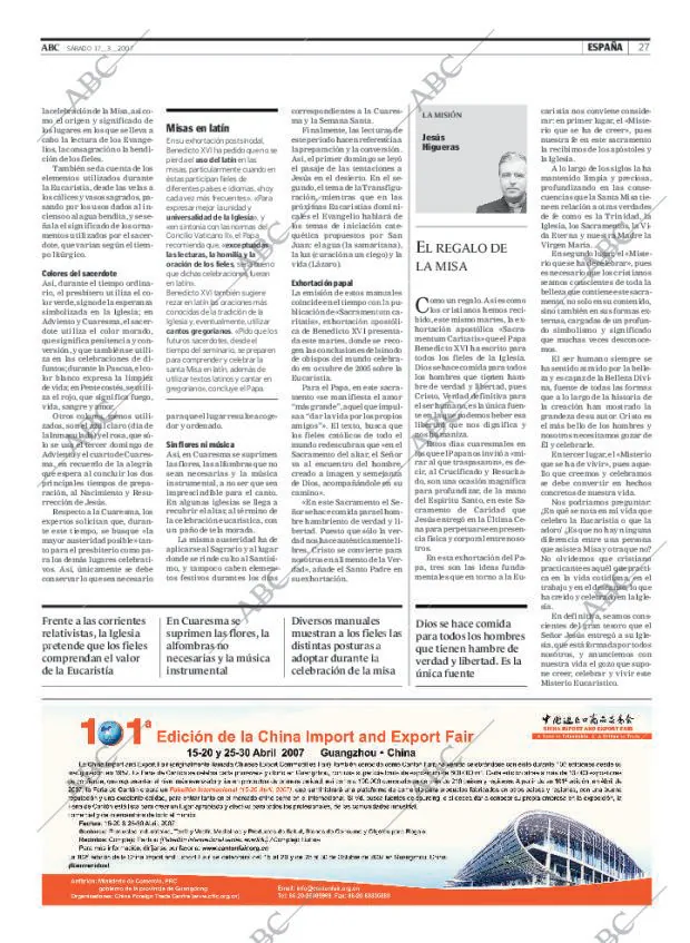 ABC MADRID 17-03-2007 página 27