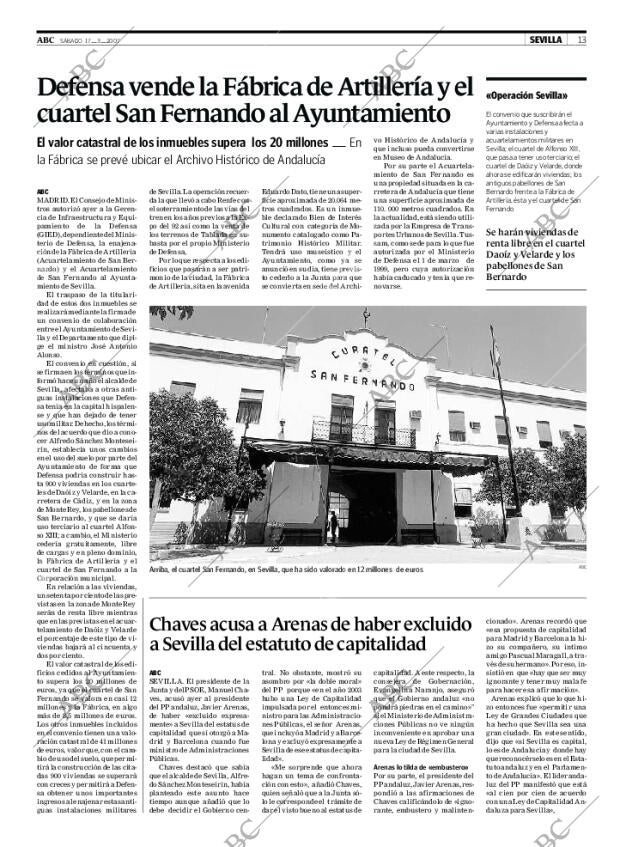 ABC SEVILLA 17-03-2007 página 13