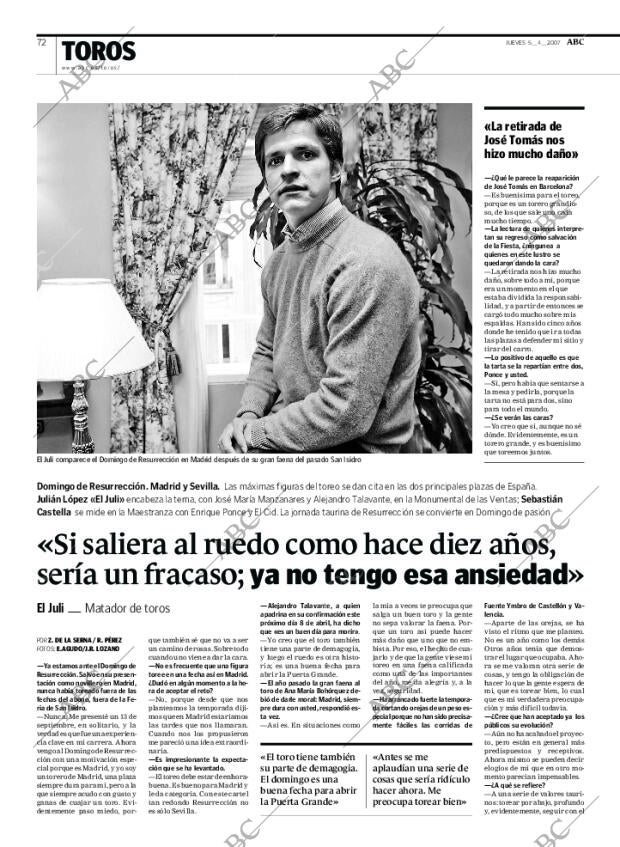 ABC MADRID 05-04-2007 página 72