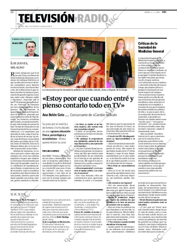 ABC MADRID 05-04-2007 página 88