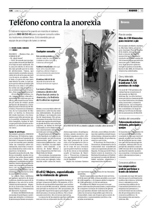 ABC MADRID 09-04-2007 página 43