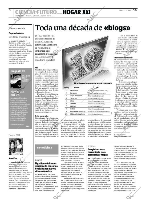 ABC MADRID 09-04-2007 página 76