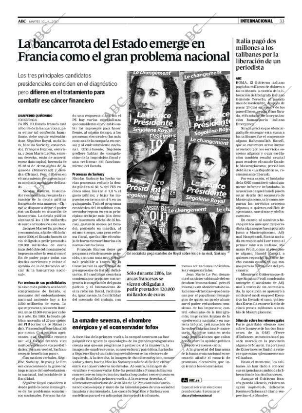 ABC MADRID 10-04-2007 página 33