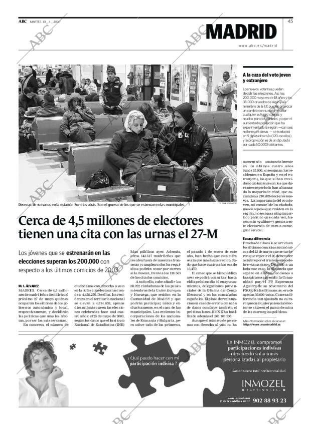 ABC MADRID 10-04-2007 página 45