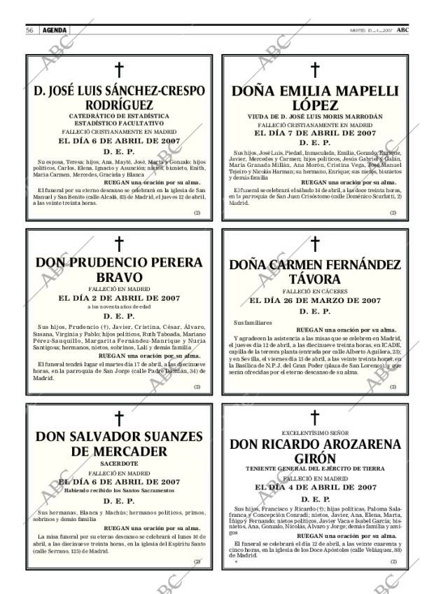 ABC MADRID 10-04-2007 página 56