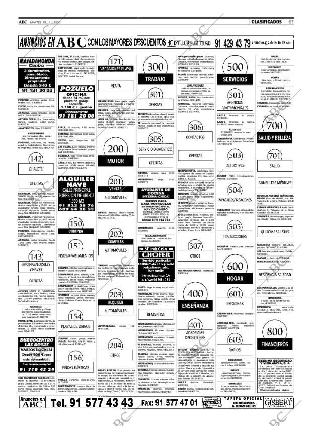 ABC MADRID 10-04-2007 página 67