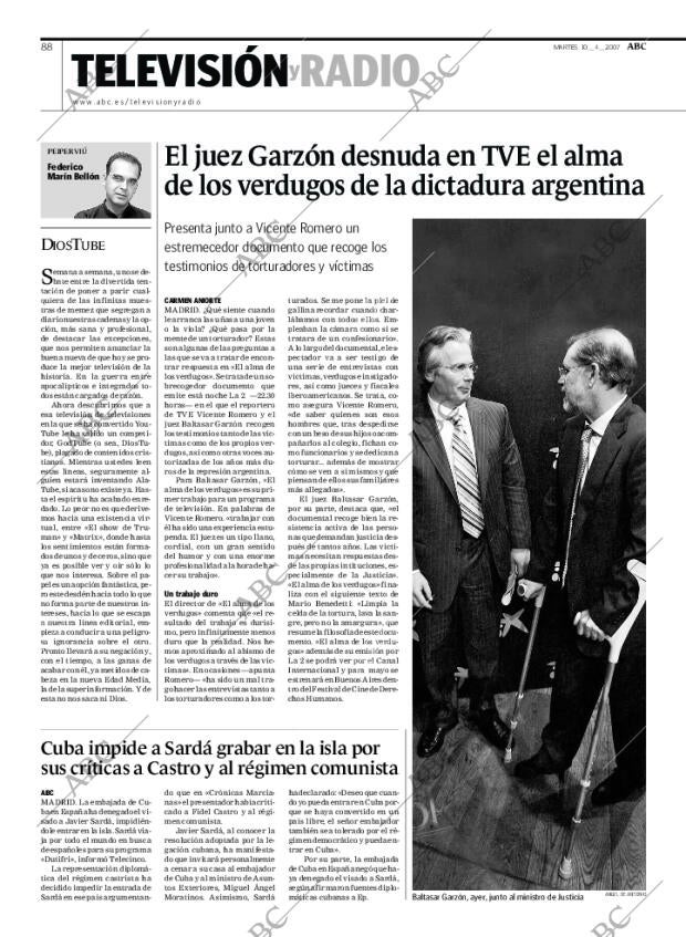 ABC MADRID 10-04-2007 página 88