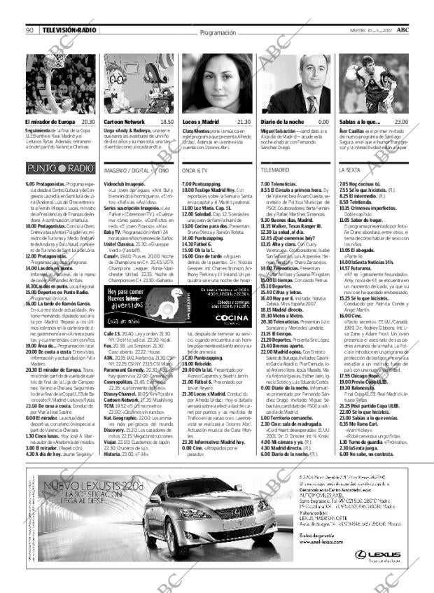 ABC MADRID 10-04-2007 página 90