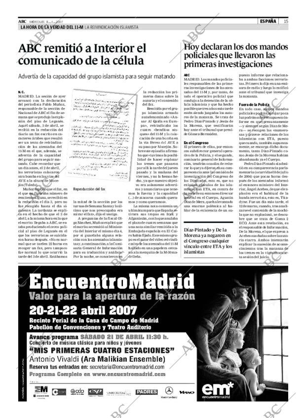 ABC MADRID 11-04-2007 página 15