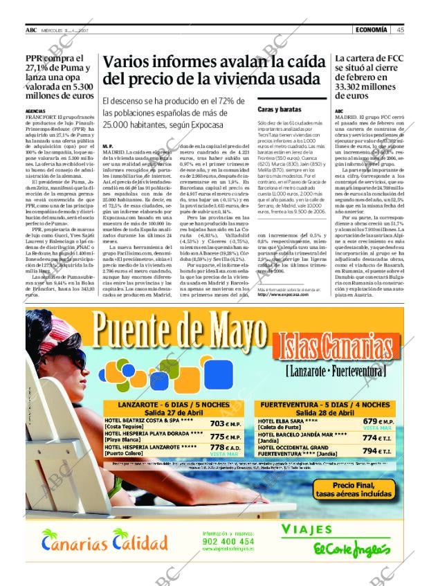 ABC MADRID 11-04-2007 página 45