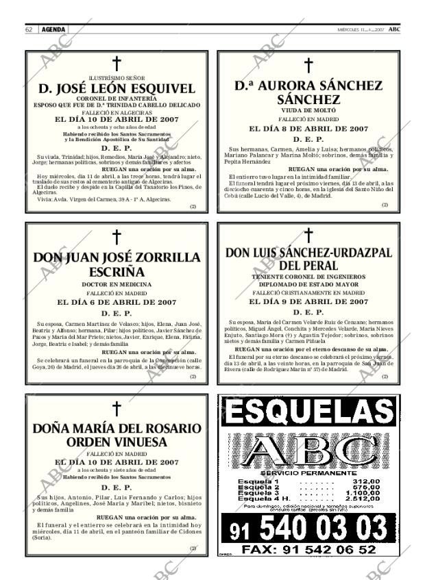 ABC MADRID 11-04-2007 página 62