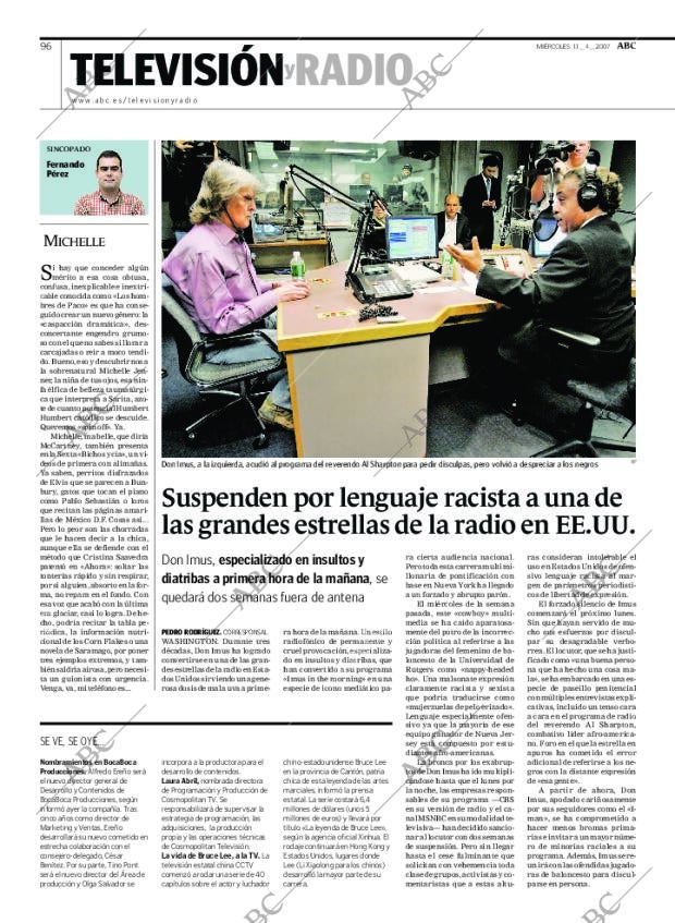 ABC MADRID 11-04-2007 página 96