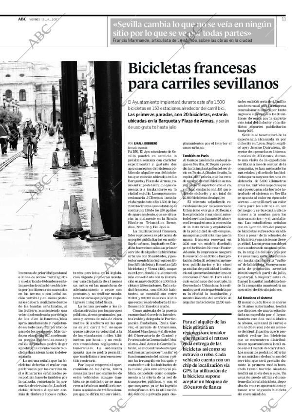 ABC SEVILLA 13-04-2007 página 11