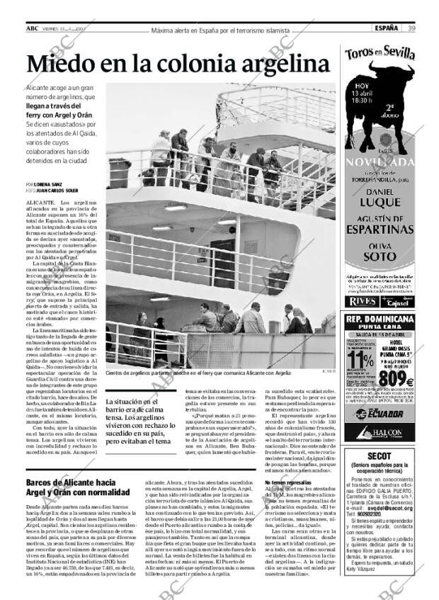 ABC SEVILLA 13-04-2007 página 39