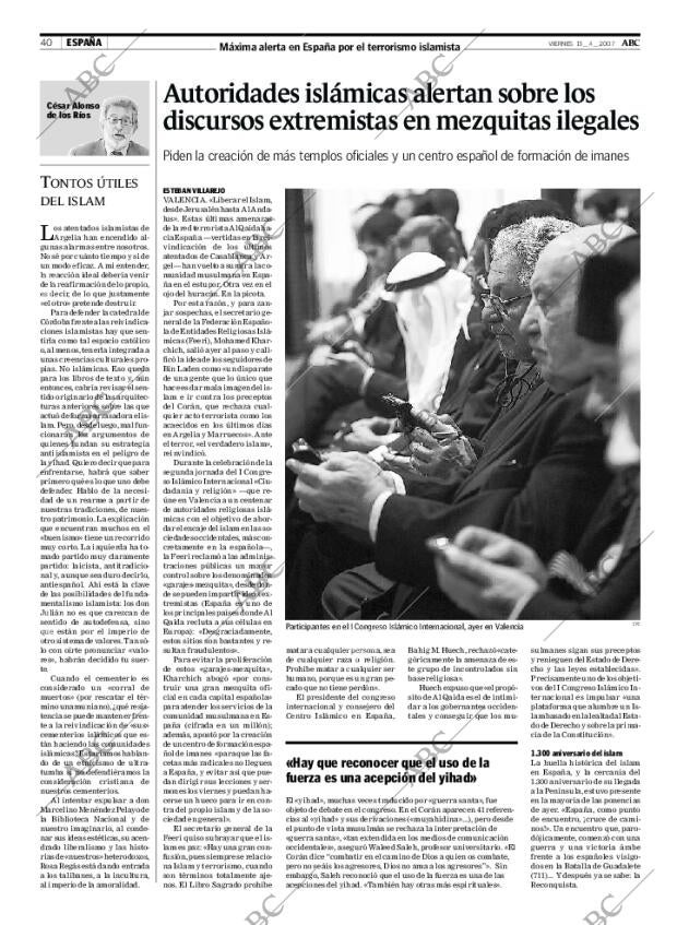 ABC SEVILLA 13-04-2007 página 40