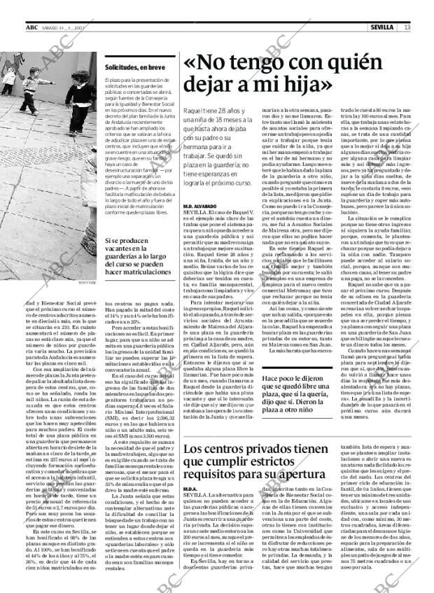ABC SEVILLA 14-04-2007 página 13