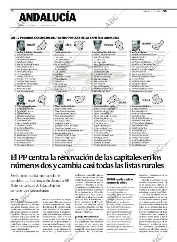 ABC SEVILLA 14-04-2007 página 28