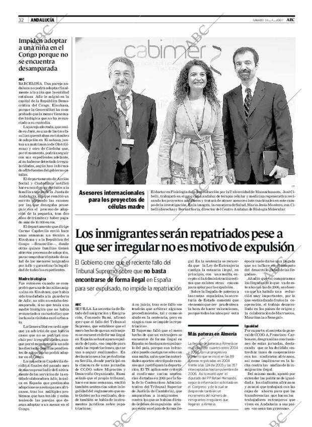 ABC SEVILLA 14-04-2007 página 32