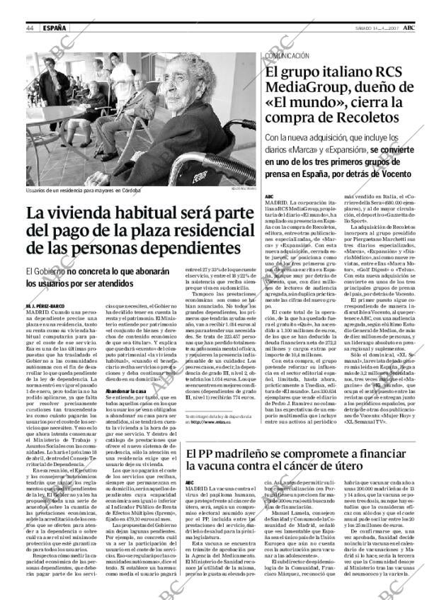 ABC SEVILLA 14-04-2007 página 44