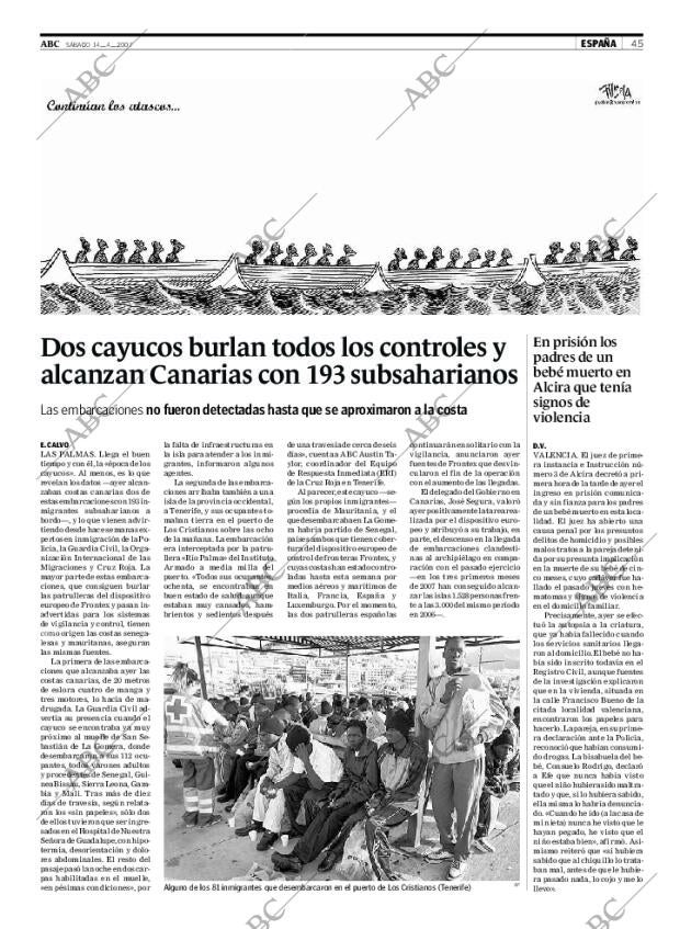 ABC SEVILLA 14-04-2007 página 45