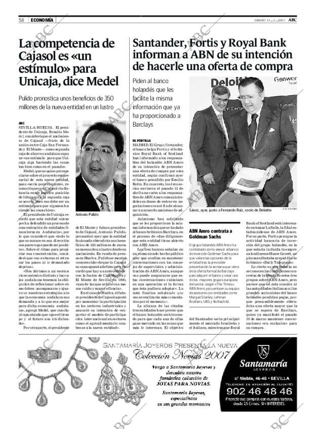 ABC SEVILLA 14-04-2007 página 70