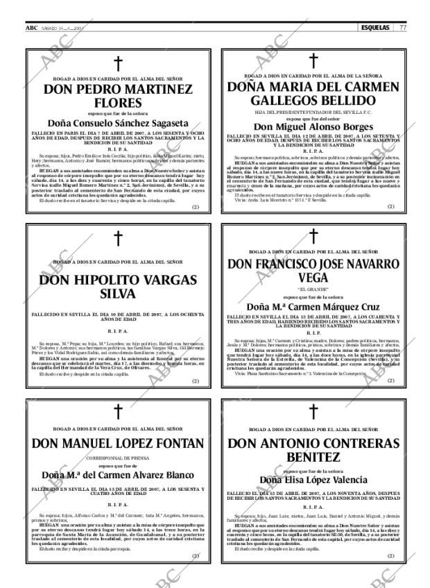 ABC SEVILLA 14-04-2007 página 89