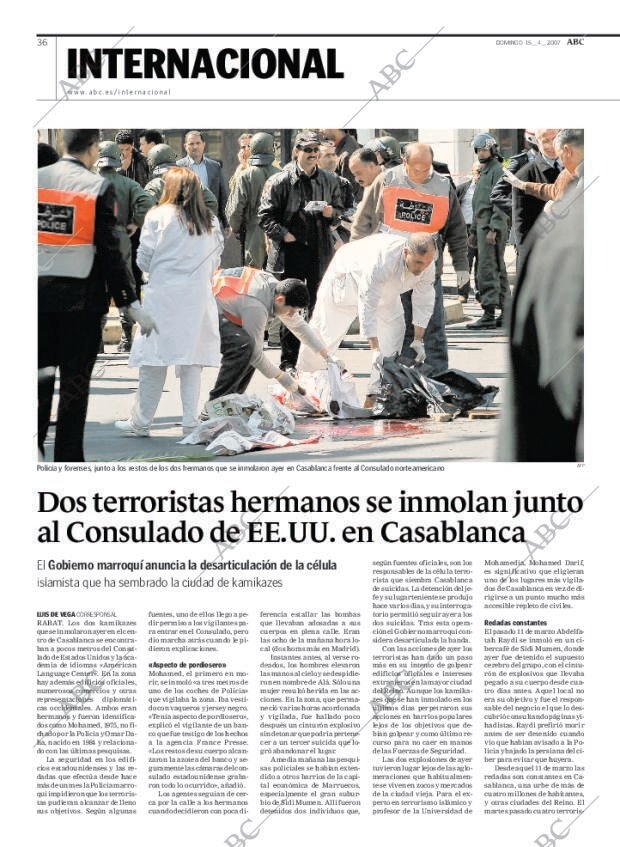 ABC MADRID 15-04-2007 página 36